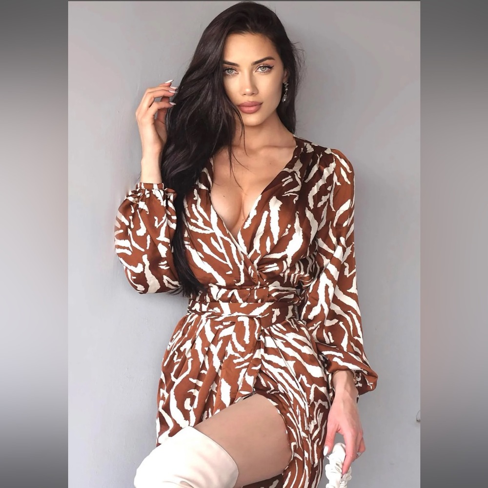 She’s an animal mini dress